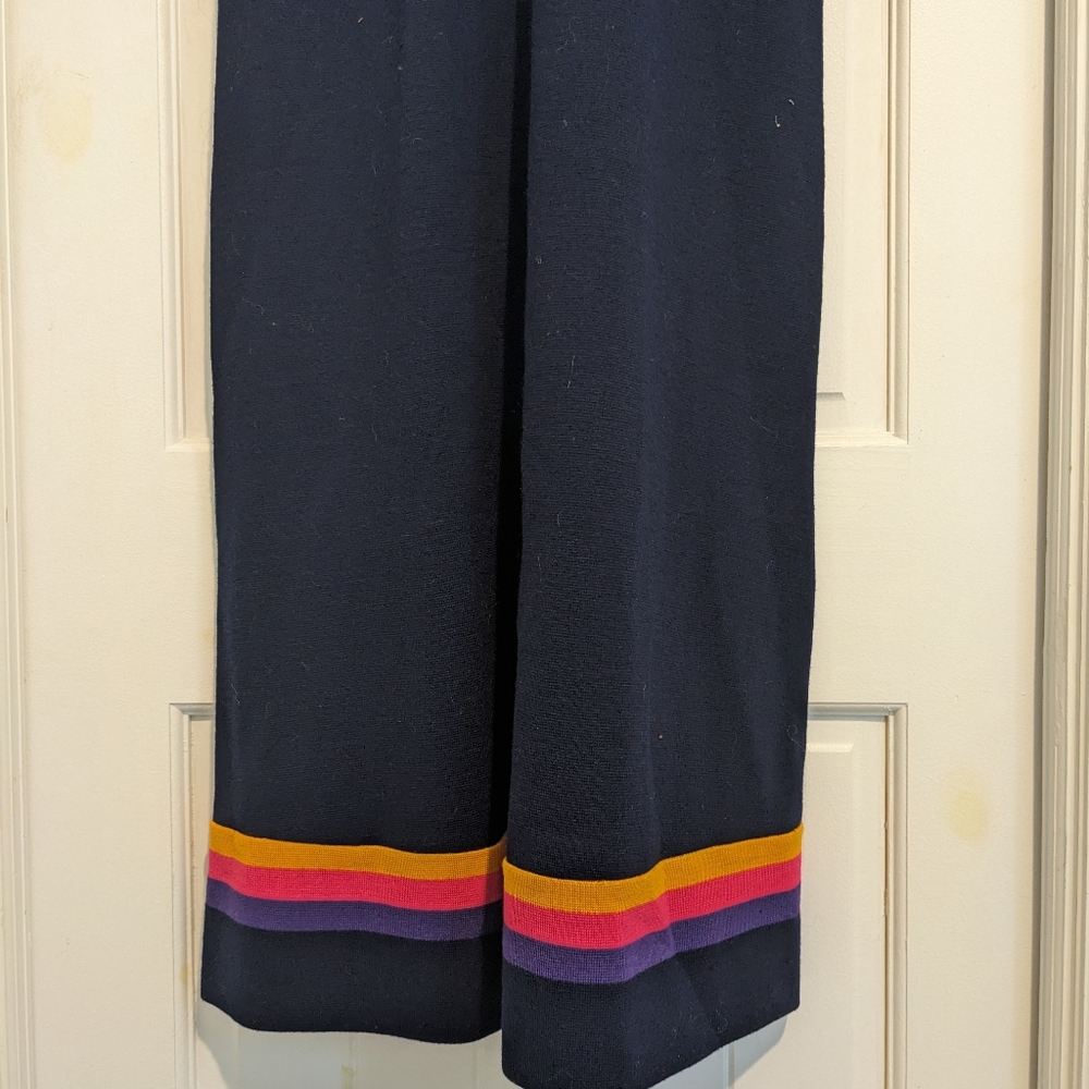 Vintage Deadstock CRISSA Linea Italiana Wool Knit Bishop Sleeve Maxi Dress 1970s - Picture 3 of 11
